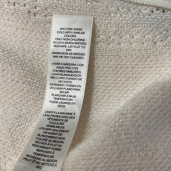 Chico’s Cream Off White Duster-longline Length Cardigan - Picture 7 of 12